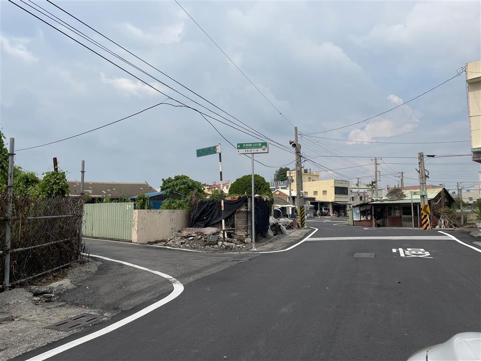 埤頭鄉庄內村光明路、溪林路261巷等路面改善工程光明路施工後