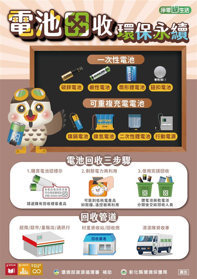 清潔隊電池回收三步驟
