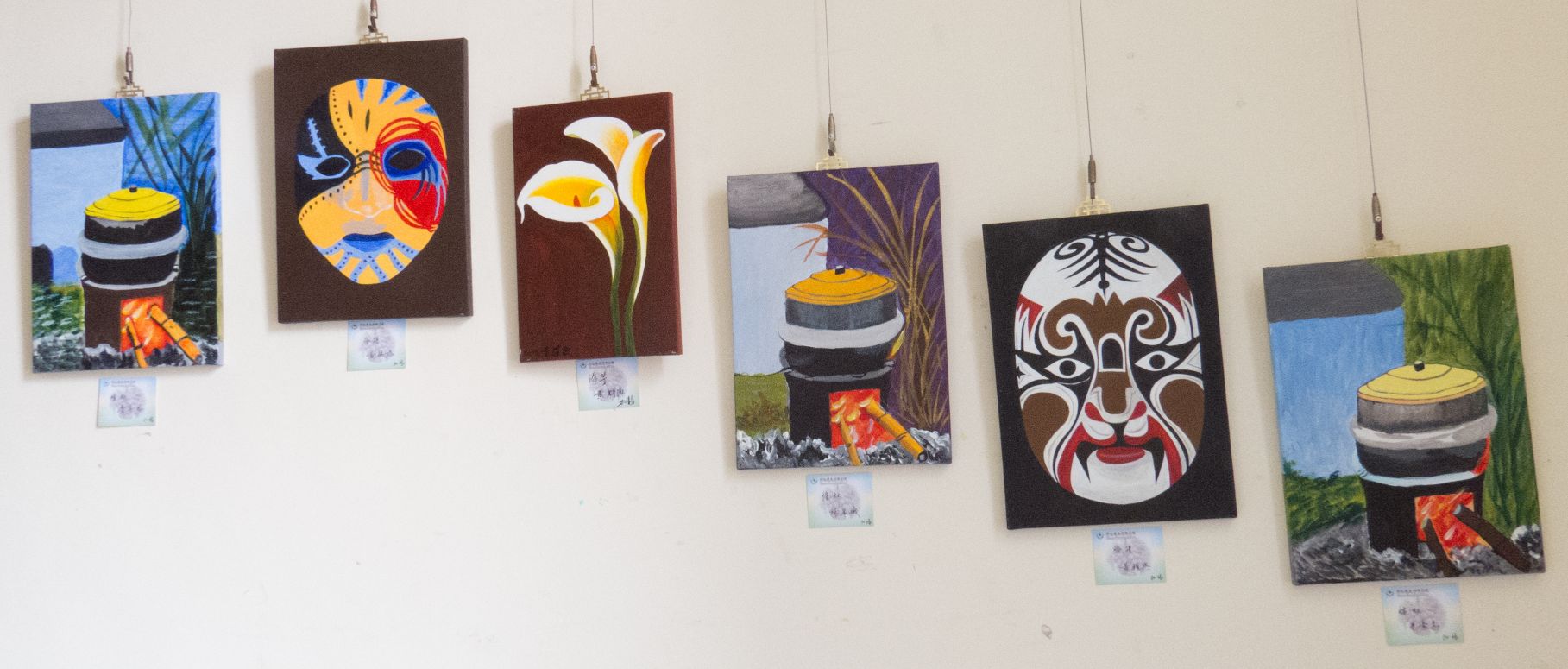 藝文推廣教育第一期成果展加錫社區創意水墨班