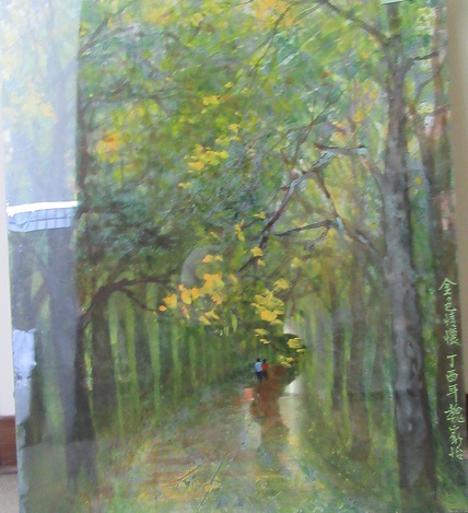 彩墨國畫-楊筱筠師生聯展彩墨國畫-魏家怡-金色情懷